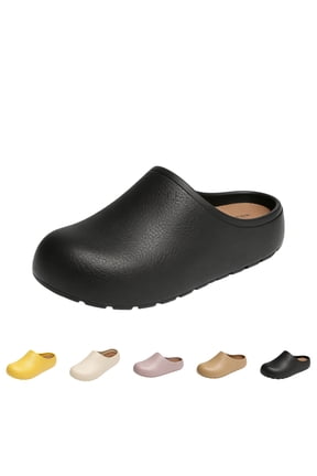 Women's EVA Clog Closed Toe Mule Slides Waterproof Slip On Non Slip Comfort Casual Garden Work Indoor Outdoor Clogs Black 5.5