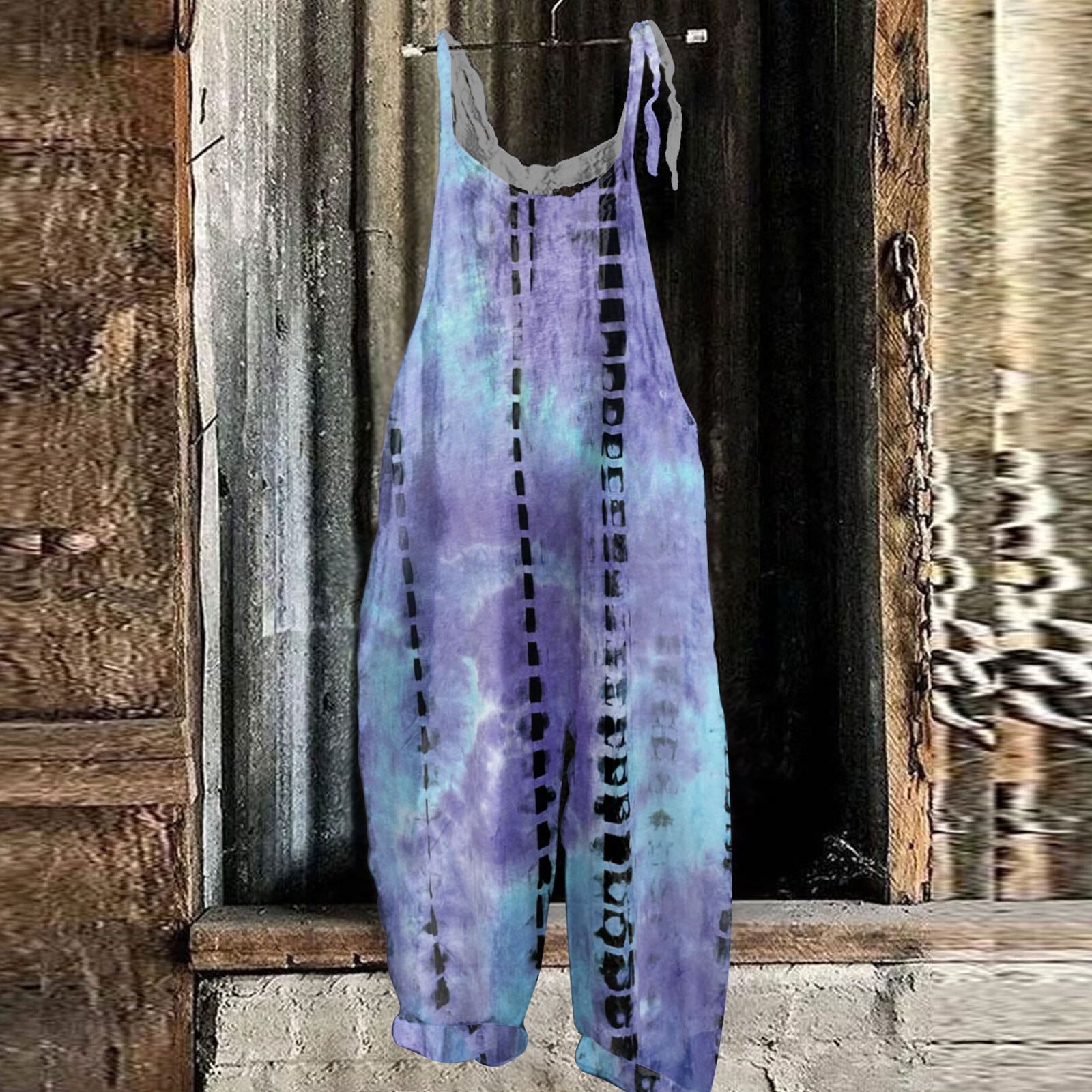 tie dye bib overalls
