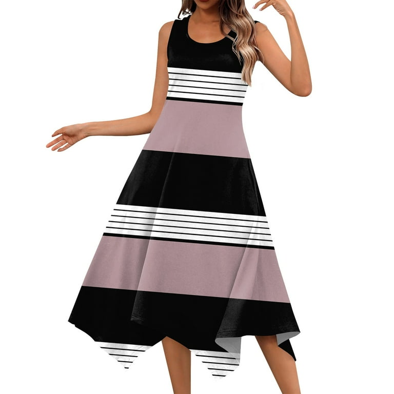 Women's O-neck Loose Dress