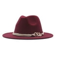 thumbnail image 1 of pxiakgy baseball cap hat fedora classic wide belt floppy wool womens hat panama buckle baseball caps + one size, 1 of 1