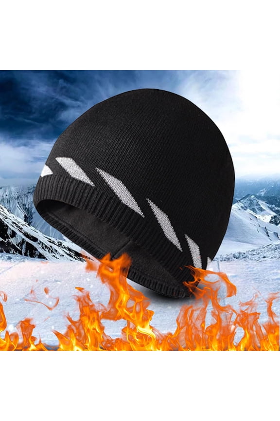 hats for men women&men uniknit caps hedging head hat beanie caps warm outdoor fashion hat black + one size