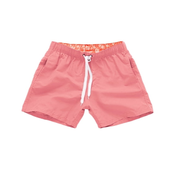 pxiakgy jeans for men pants loose quick workout men's dry swim pants three shorts beach plain quarter men's swimwear men swimwear pink + xl