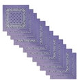 thumbnail image 1 of pxiakgy scarfs for women 12pc bandanas for men and women fashion bandana soft and durable bandana purple + one size, 1 of 1