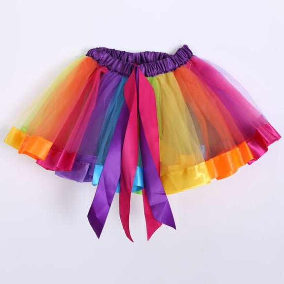 pxiakgy skirts for women womens multicolour elastic 3 layered short skirt adult tutu dancing skirt multicolor   one size