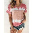 thumbnail image 1 of pxiakgy t shirts for women women's spring summer casual round neck short sleeve print plus size shirt top womens t shirts + 4xl, 1 of 7
