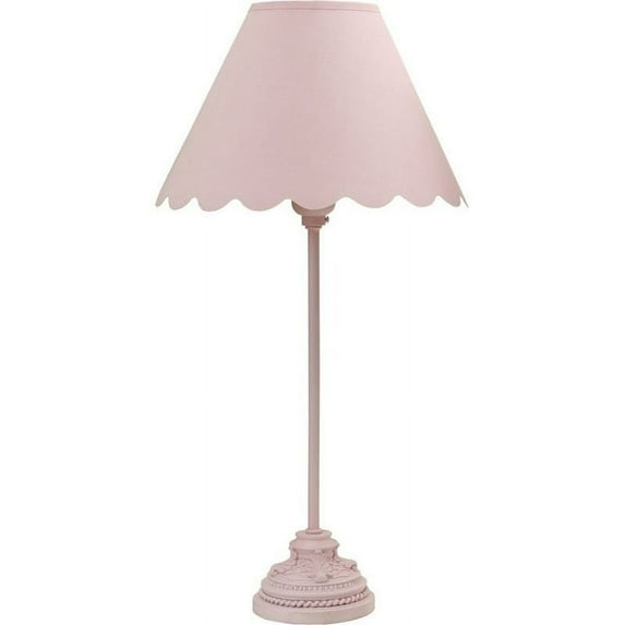 q-max 18.5" table lamp, ivory