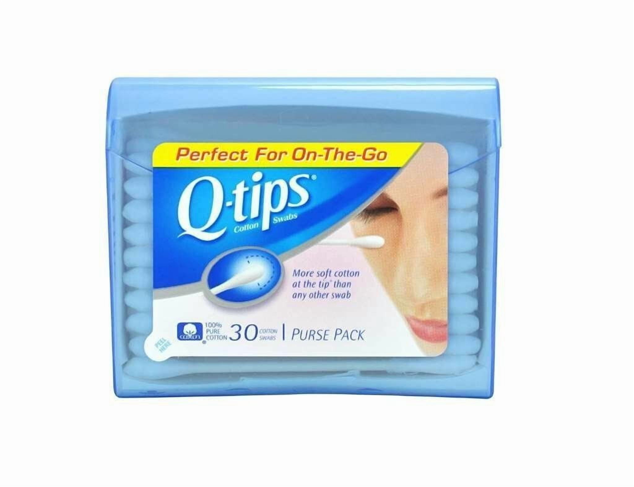 q-tips cotton swabs 30 count purse pack (12 pieces) by q-tips