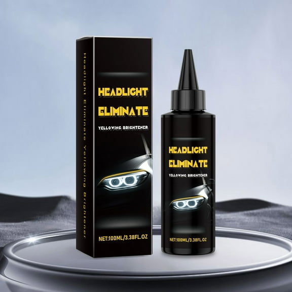 qILAKOG 100 ml Automobile Headlamp Repair Kit, Headlamp Stain Remover and Polishing Paste, Repair and Scratch Removal, Cleaning for Long-Lasting Clarity