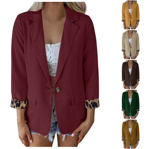 qILAKOG Blazer Dress for Women Casual Blazers Open Front Business Lapel Long Sleeve Jackets Plus Size Lightweight Work Office Blazer Cardigan Womens Business Casual Outfits