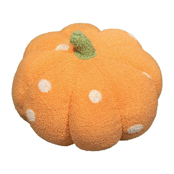 qILAKOG Cute Plush Pumpkin Throw Pillows, 11 inch Autumn Plush Pumpkin Shaped Pillows, Soft and Fluffy Pillows for Thanksgiving Bedroom Sofa Homestay Decoration
