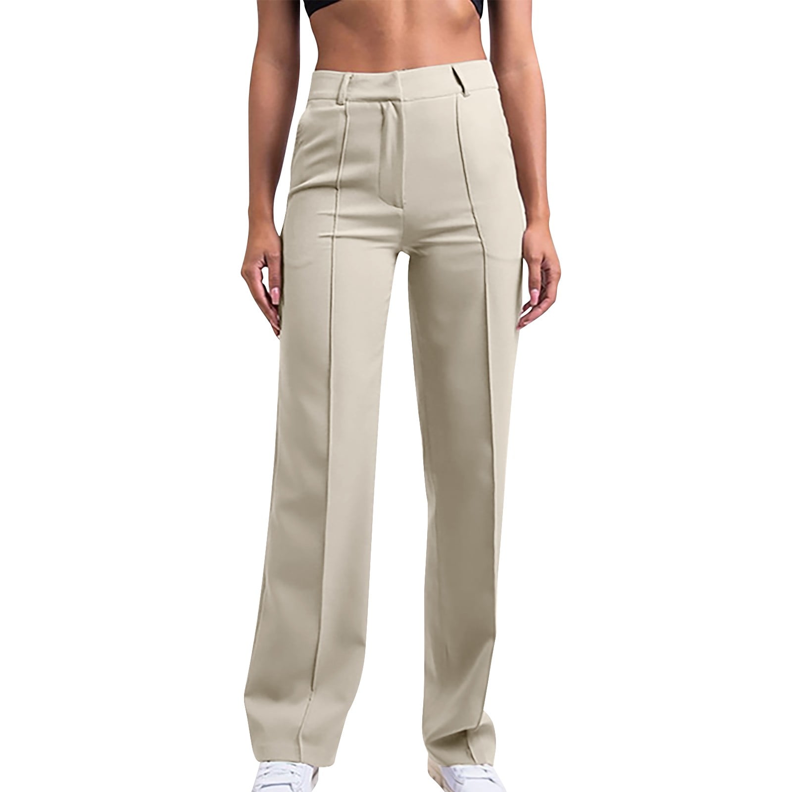 qILAKOG High Waisted Work Pants for Women Business Casual Office Dress