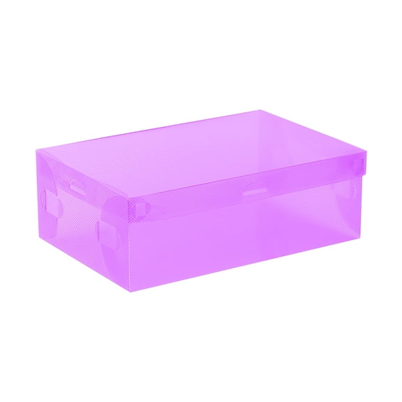 qILAKOG Large Shoe Organizers Storage Boxes for Closet, 1 Pack Clear Plastic Stackable Storage Bins with Lids, Under Bed Shoe Containers for Entryway