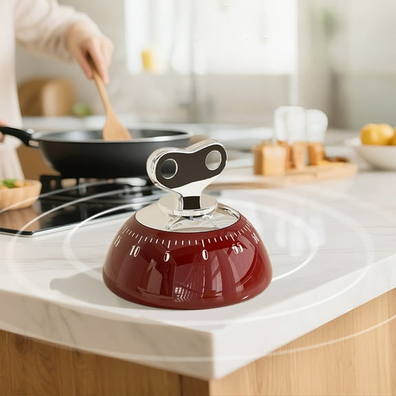 qILAKOG Timer, Magnetic Kitchen Bowl Shaped Precise Countdown Timer, Manual Countdown Timer, Suitable for Cooking, Office Tasks and Study, Kitchen Small Tools