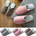 thumbnail image 1 of qILAKOG Women’s Memory Foam Slip-On Slippers, Flat Gray, 38, 1 of 7