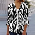 thumbnail image 1 of qILAKOG Womens Summer Tops 2024 Dressy Casual 3/4 Sleeve Blouses Floral Work Button Down Shirts Blouses for Women Dressy Casual Trendy Tshirts Spring Clothes Tunic Tops, Black&M, 1 of 5