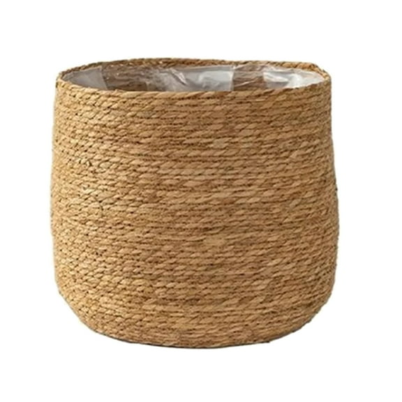 qadh 1PC Flower Pot, Planter Basket With Plastic Liner Woven Storage Basket, Indoor And Outdoor Plant Flowerpot Baskets, Boho Decorative Plant Basket Plant Containers