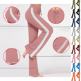 thumbnail image 1 of qafoshin Straight Leg Yoga Pants for Women Plus Size High Waisted Drawstring kout Active Pants Contrast Wide Leg Trendy Casual Yoga Pants, 1 of 9