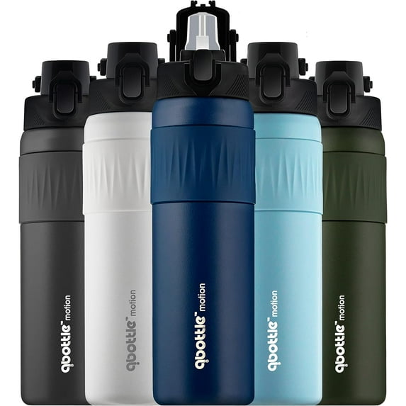 Qbottle 23.6 oz Denim Blue Stainless Steel Water Bottle