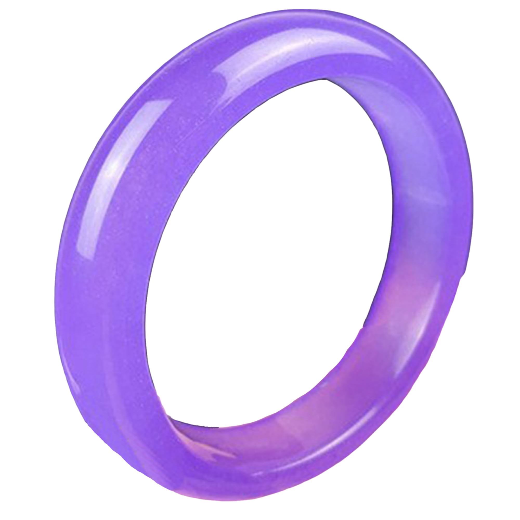 qczoyo Lavender Jade Bangle Bracelet for Women 58-62mm - Natural Handmade Good Luck Gift - Elegant & Versatile Jewelry for Any Occasion