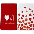 thumbnail image 1 of qefuia Valentines Day Kitchen Towels Set of 2, 18x26 Inch Love Valentines Day Dish Towels Be Mine Valentines Day Decor Hand Towels Seasonal Decorations for Home Drying Dishcloth, 1 of 6