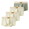 thumbnail image 1 of qelini 4 Pack Mens Briefs Underwear Pack Plus Size Elastic Waist Breathable Underpants Stretch Comfortable Underwear, 1 of 2