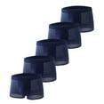 thumbnail image 1 of qelini 5 Pack Men Underwear Boxer Brief Plus Size Solid Elastic Waist Breathable Mesh Lightweight Comfortable Underpants, 1 of 8