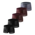 thumbnail image 1 of qelini 5 Pack Mens Underwear Boxers Plus Size Solid Elastic Waist Breathable Mesh Underwear Lightweight Comfortable Briefs, 1 of 3