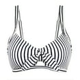 thumbnail image 1 of qelini Bikini Tops for Women Adjustable Straps Padded No Underwire Swimsuit Top Solid Color Swimwear, 1 of 2