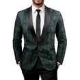 thumbnail image 1 of qelini Blazer Jacket for Men Big and Tall V Neck Long Sleeve Stylish Formal Evening Wedding Performance Outerwear Blazer Solid Color Cloth for Fall Winter Daily Wear, 1 of 8