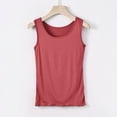 thumbnail image 1 of qelini Camisoles for Women with Built in Bra Loose Tank Tops Sleeveless Summer Casual Fashion Yoga Tops Basic Edition Sports Chest Pad Sleeveless Solid Color M-5XL, 1 of 7