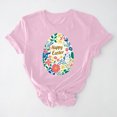 thumbnail image 1 of qelini Easter Shirt Womens Plus Size Crew Neck Short Sleeve Teen Bunny and Egg Print T-Shirt Casual Spring Tops, 1 of 5