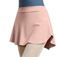 thumbnail image 1 of qelini Girls Ballet Skirt Mini Skirt Elastic High Waist Ruffle Skirt Solid Color Skirt for Ages 5-15, 1 of 4