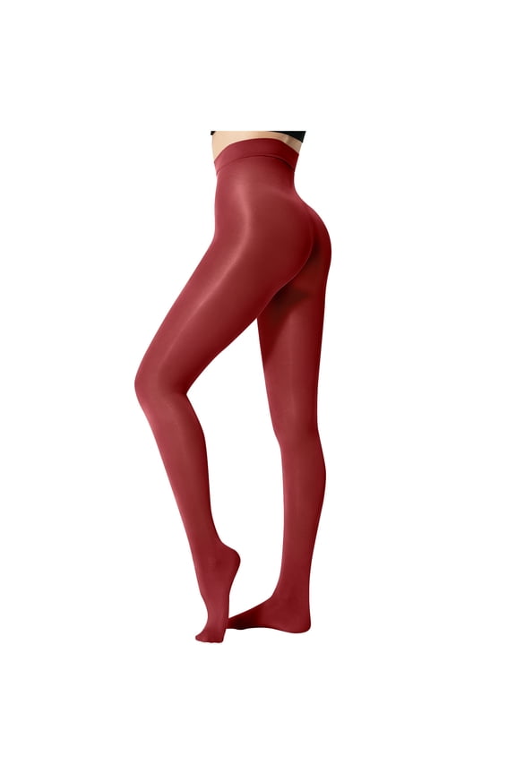 High Waist Leggings for Women Solid Shiny Pantyhose Stretch Butt Liftings Gym Workout Full Length Tights