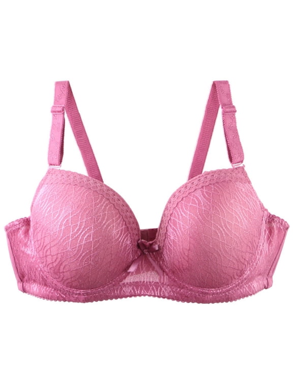 Lace Push up Bra for Women Lift Push Up Full Coverage T-Shirt Bra Designed for D Cup with Light Padding