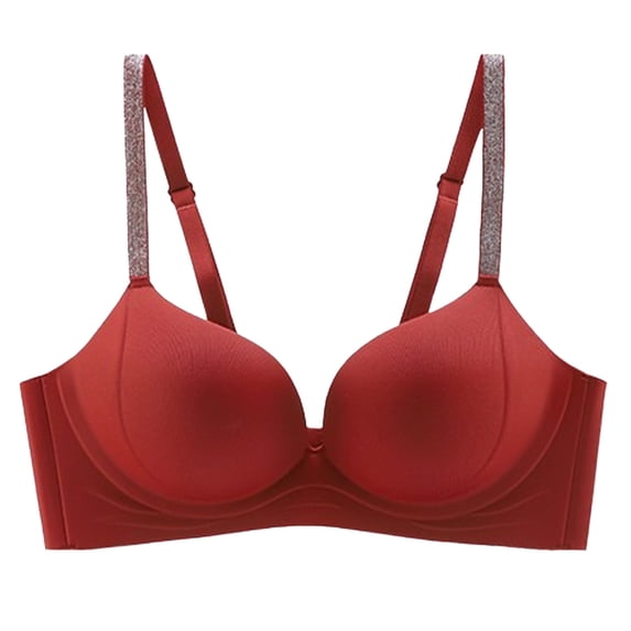 qelini Lace Push up Bras for Women Racerback Adjustable Straps Breathable Everyday Bra with Back Closure