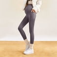 thumbnail image 1 of qelini Maternity Leggings for Women Elastic Waist Belly Support Pants Solid Color Stretchy Full Length Yoga Leggings, 1 of 7