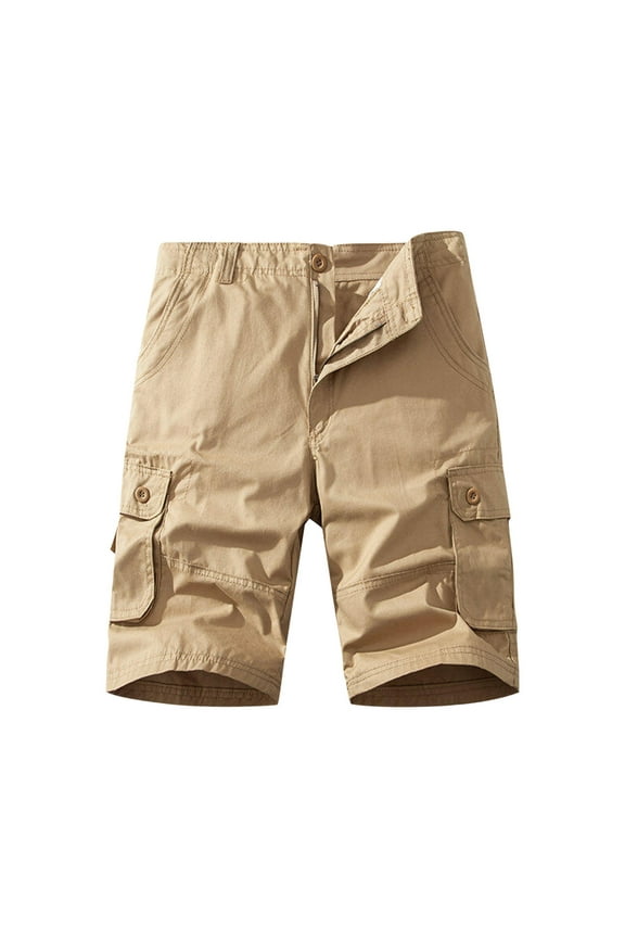 Mens Cargo Shorts Big and Tall Baggy with Pockets Elastic Drawstring Waist Bermuda Shorts Print Beach Shorts