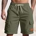 thumbnail image 1 of qelini Mens Swim Trunks Big and Tall Loose with Pockets Elastic Drawstring Waist Bermuda Shorts Print Cloths, 1 of 9