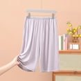 thumbnail image 1 of qelini Modal Pajama Shorts Big and Tall Sleepwear Loose Fit Drawstring with Pockets Solid Color Homewear, 1 of 3