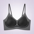 thumbnail image 1 of qelini No Underwire Bras for Women Natural Comfortable Light Support Bra Solid Color Breathable Everyday Bra, 1 of 3
