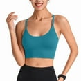 thumbnail image 1 of qelini Sports Bras for Women Smoothing Comfortable Light Support Bra Solid Color Breathable Everyday Bra, 1 of 6