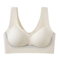 thumbnail image 1 of qelini Wireless Bras for Women Plus Size Seamless Full Coverage T-Shirt Bra with Soft Support & Back Smoothing for Everyday Wear, 1 of 4