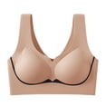 thumbnail image 1 of qelini Wireless Bras for Women Plus Size Seamless Full Coverage T-Shirt Bra with Soft Support & Back Smoothing for Everyday Wear, 1 of 7