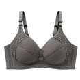 thumbnail image 1 of qelini Wireless Push up Bras for Women Plus Size Breathable Lightly Lined Everyday T-Shirt Bra with Adjustable Straps Solid Color Bras, 1 of 3