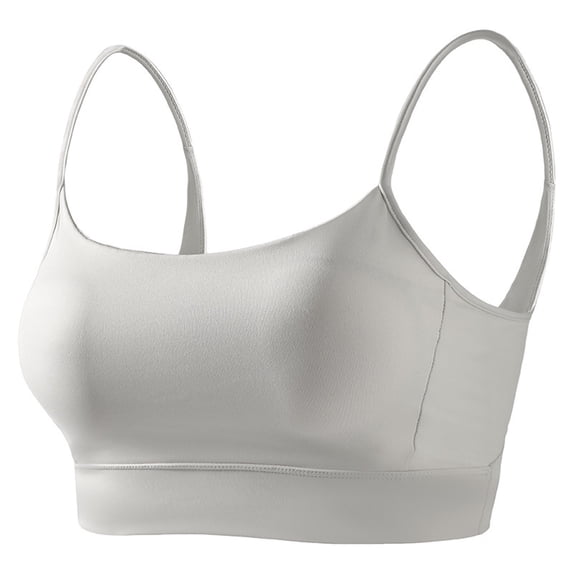 qelini Wireless Sports Bras for Women High Impact Seamless Full Coverage Running Bra with Removable Pads