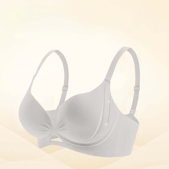 qelini Wireless Sports Bras for Women Plus Size Thin Strap Breathable Bralettes Side Support Seamless Racerback Soft Daily Lingerie