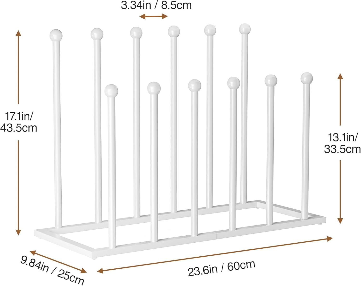 qewtrs Boot Rack Organizer Tall Boots White Boot Storage Organizer Tall ...