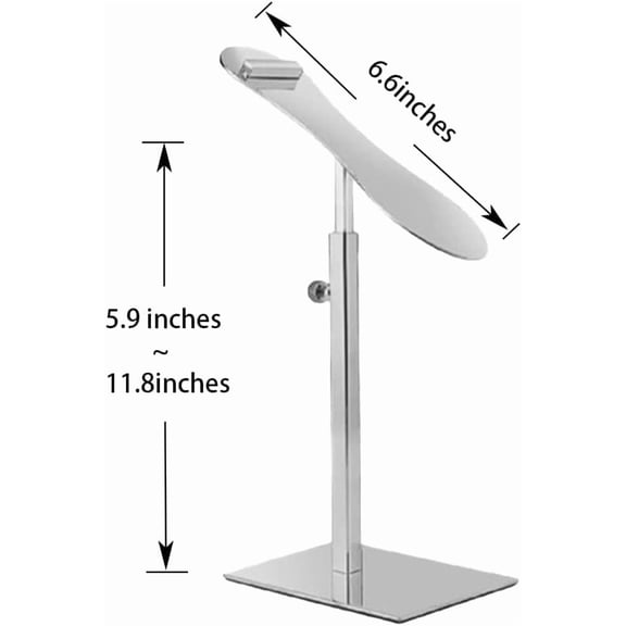hlquji Shoe Display Stand Golden  Risers Stand Countertop Adjustable Shoe Rack Retail Supplies Stainless Steel Shoe Display  2 Sets of Shoe Rack