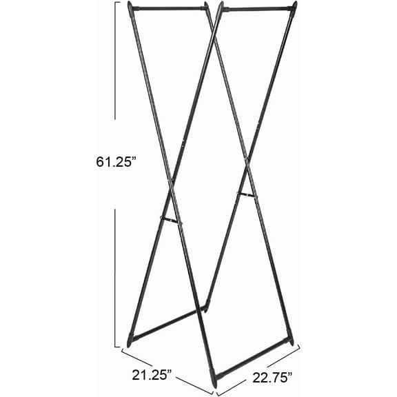 qewtrs Valet Folding Clothes Rack Strong Metal X-Frame Chic Design Great for Guest and Dressing Rooms Portable and Easy to Use Folds Flat Antique Bronze gtr