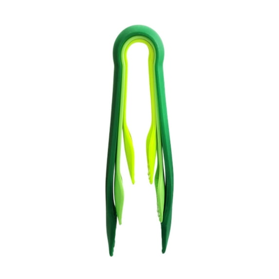 qiangxu,3PC Silicone Tongs Bread Food Clamps Kitchen Baking Tools Non Heat Resistant Different Sizes and Color Multifunctional Tongs Green 6/8/10inch